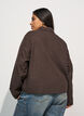 Kurze Jacke mit Hemdkragen und Rei&szlig;verschluss, Braun, Model image number 2
