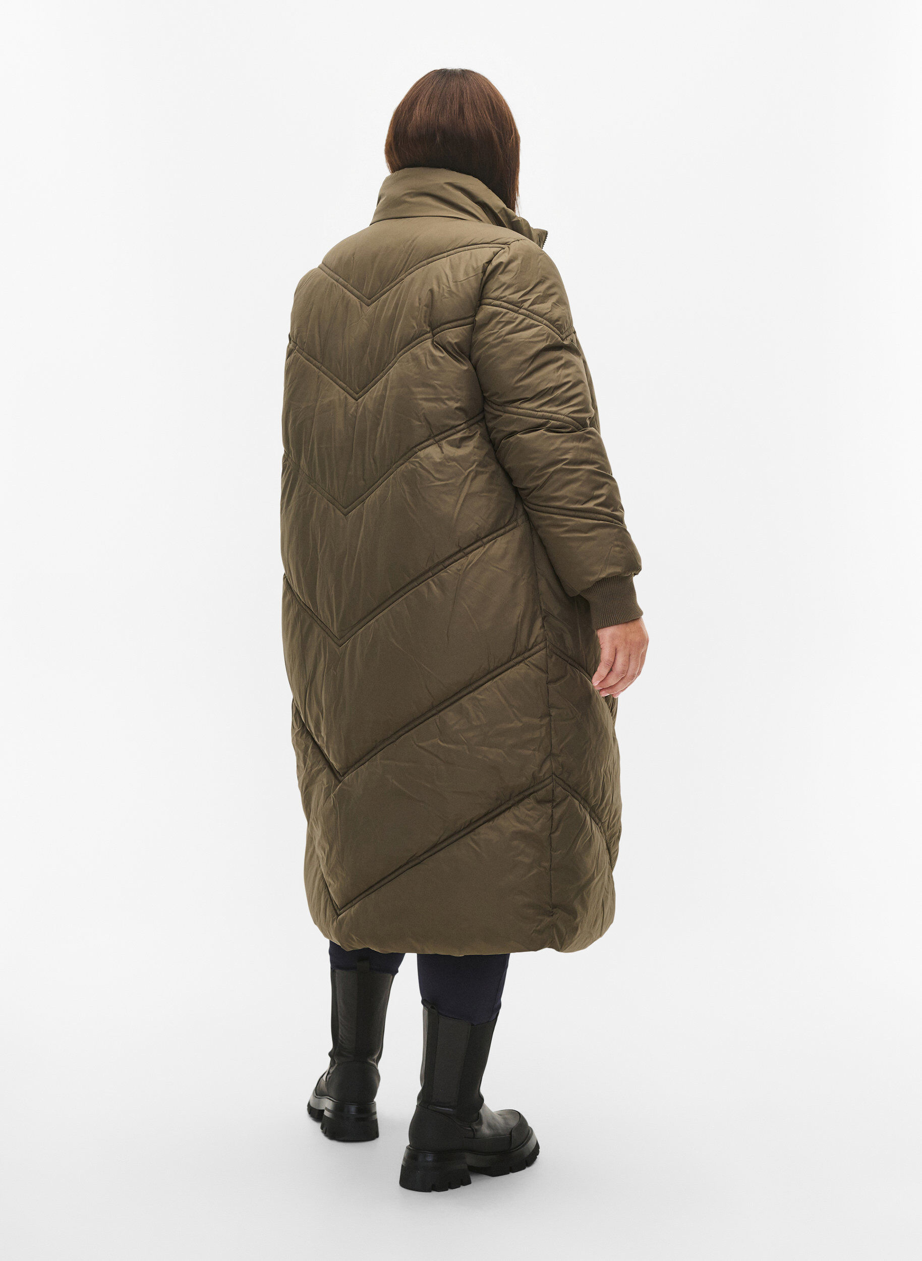 ZizziLange Pufferwinterjacke, Bungee Cord , Model image number 1