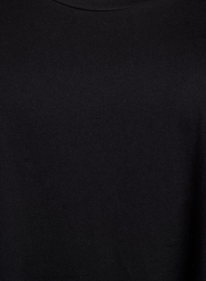 2er-Pack T-Shirt-Kleid mit kurzen &Auml;rmeln, Schwarz, Packshot image number 3