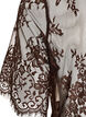 Midikleid aus transparenter Spitze mit kurzen &Auml;rmeln, Braun, Packshot image number 3