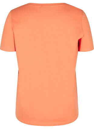 Kurzarm T-Shirt mit Print, Brandied Melon, Packshot image number 1