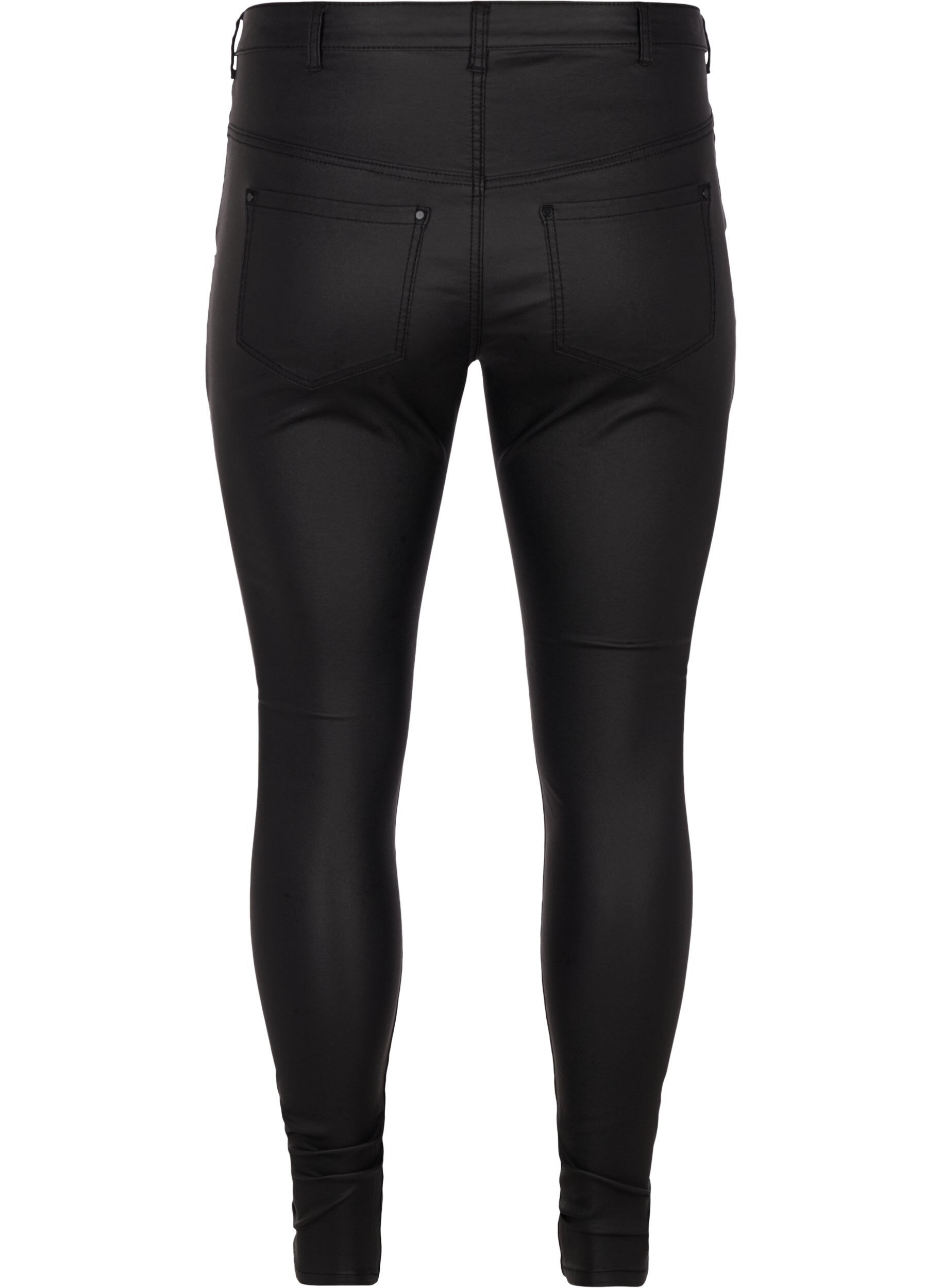 ZizziCoated Amy Jeans , Black coated, Packshot image number 1