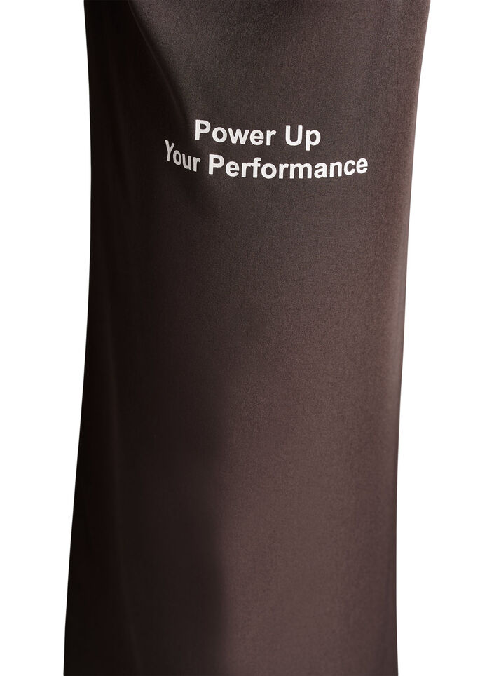 Sportliche Hose mit hoher Taille und geraden Beinen, Braun, Packshot image number 3