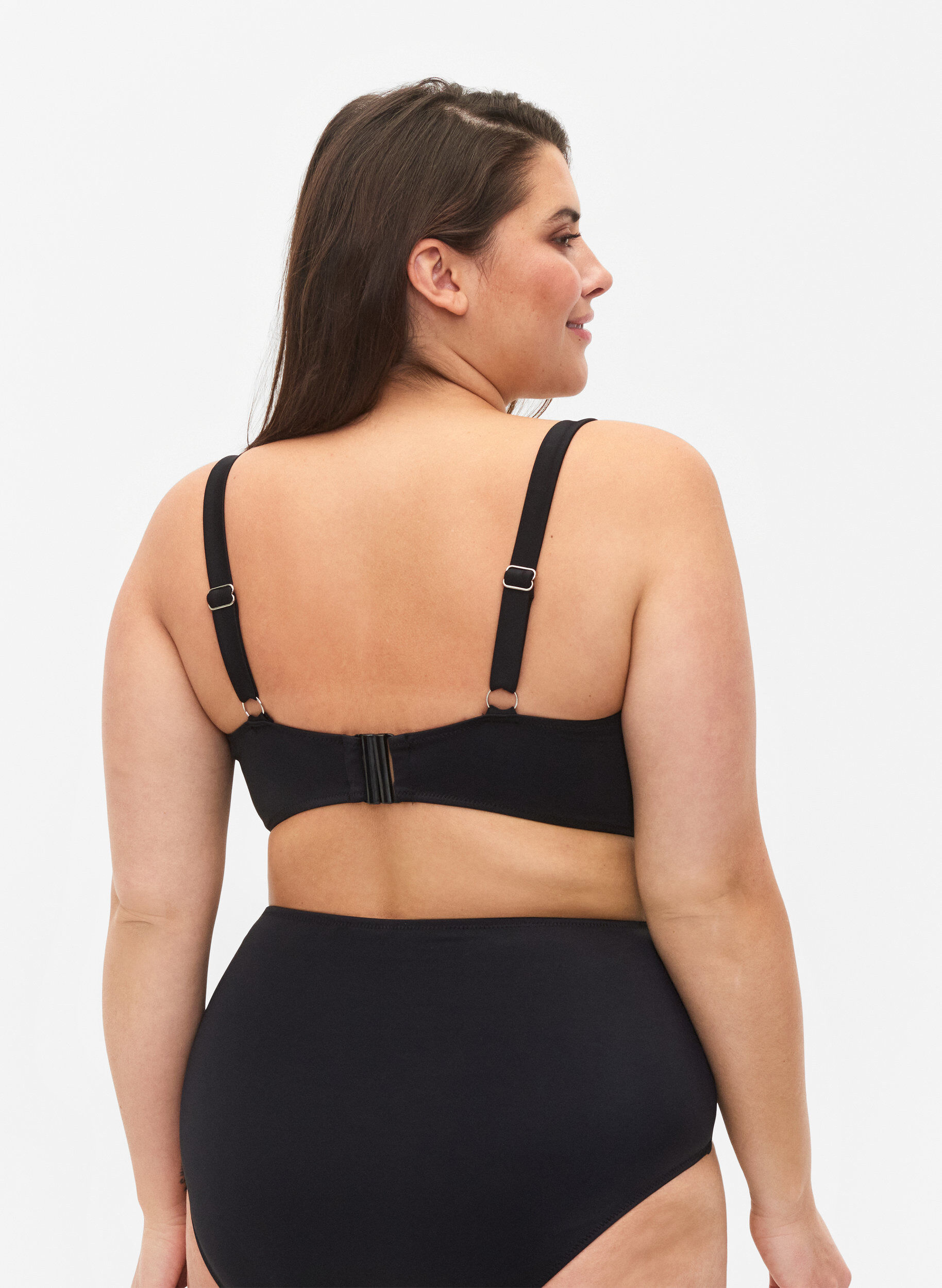 ZizziBikini-Top mit B&uuml;gel und Drapierung, Schwarz, Model image number 1