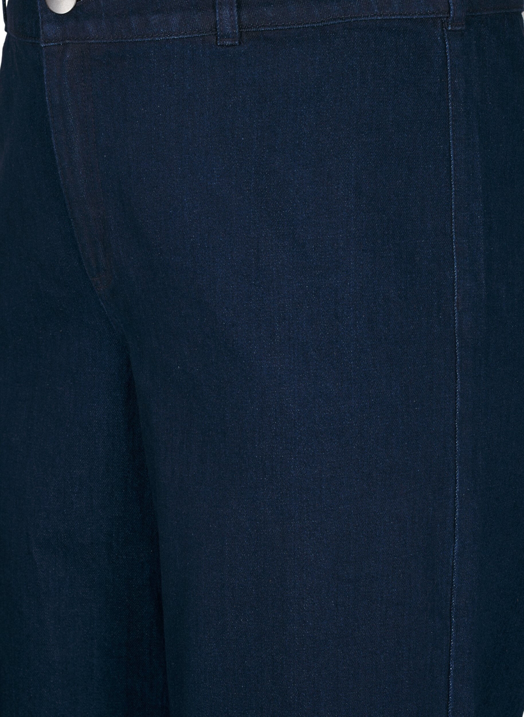 ZizziJeans mit weitem Bein und hoher Taille, Blau, Packshot image number 2