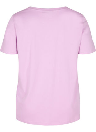 Kurzarm T-Shirt mit Print, Violet Tulle, Packshot image number 1