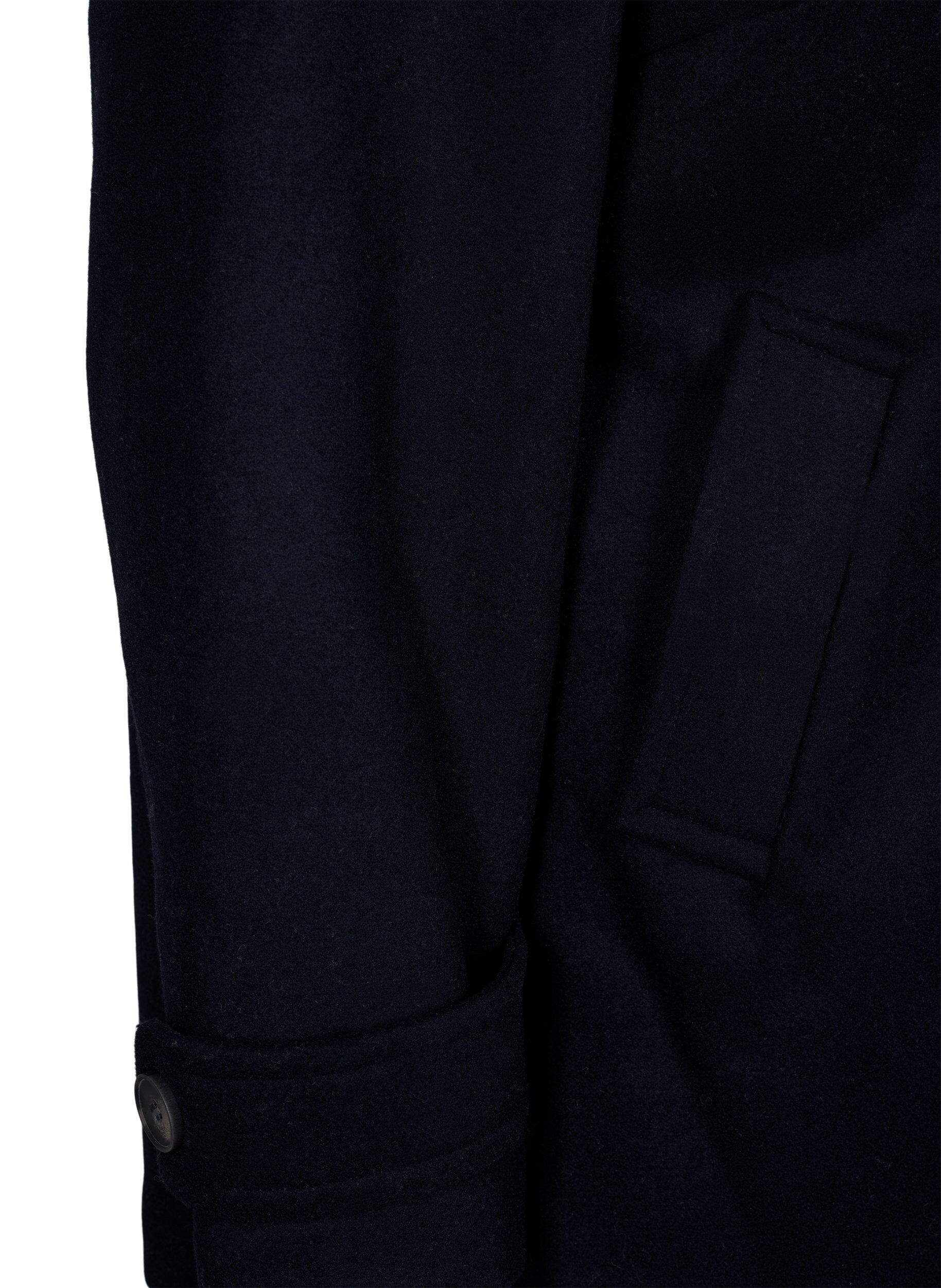 ZizziKurzmantel mit zweireihiger Knopfleiste, Blau, Packshot image number 3