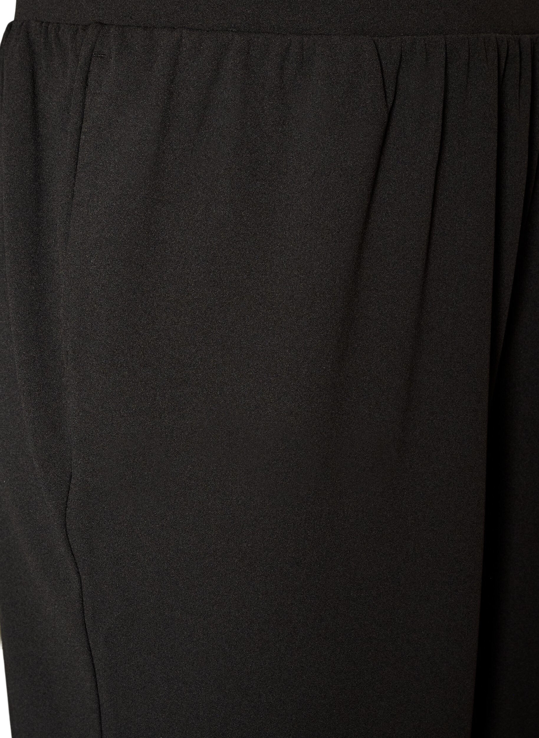 ZizziHoch taillierte Ballonhose aus Jersey, Schwarz, Packshot image number 2
