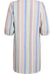 Kleid aus Leinen und Viskose mit 3/4-&Auml;rmeln, Blau, Packshot image number 1