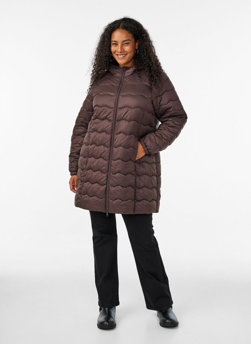 Steppjacke, Braun, Model image number 1