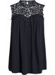 Ärmelloses Party-Top mit Häkelarbeit, Schwarz, Packshot image number 0