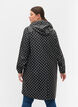 Regenjacke mit Punktmuster und Kapuze, Black W/White Dot, Model image number 1