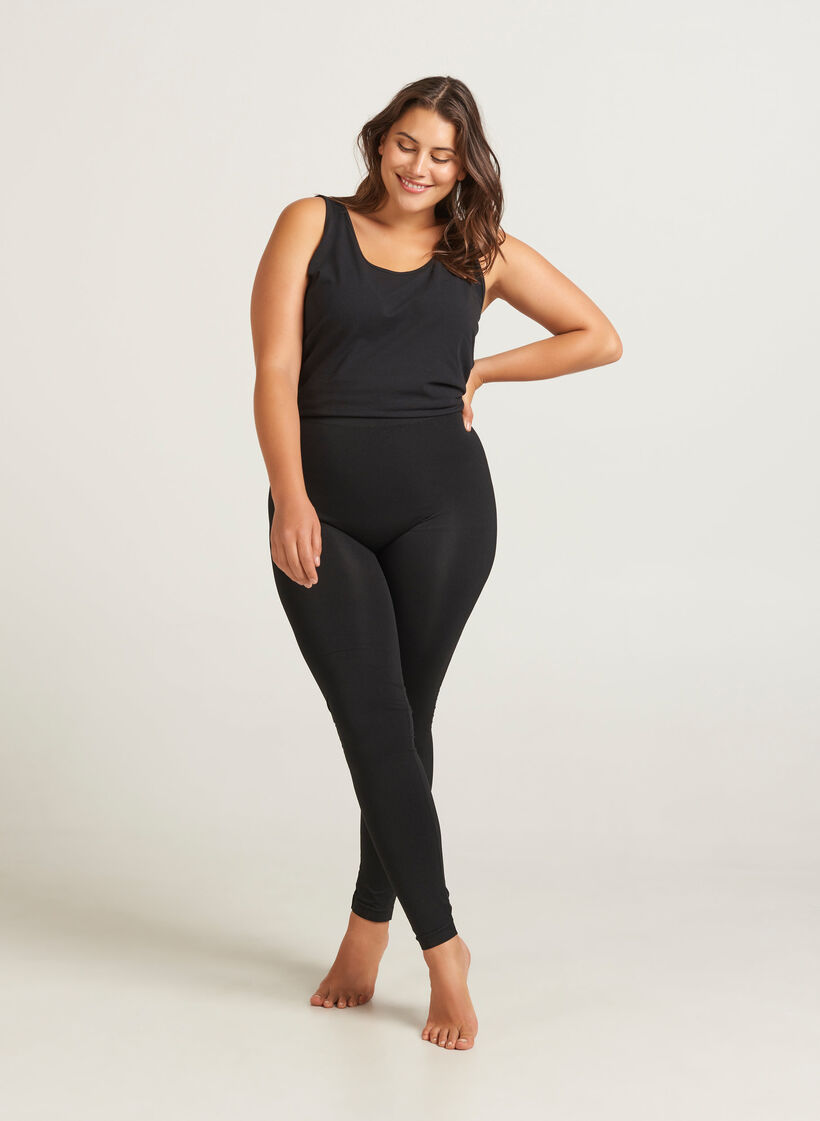 Nahtlose Leggings, Black, Model image number 0