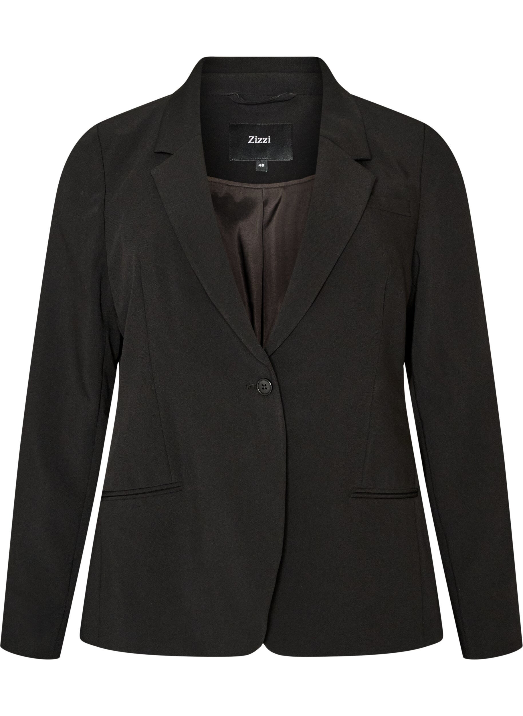 Klassischer Blazer mit 1-Knopf-Verschluss