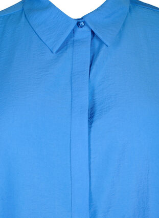 Langes Hemd aus Viskose mit kurzen Ärmeln, Marina, Packshot image number 2