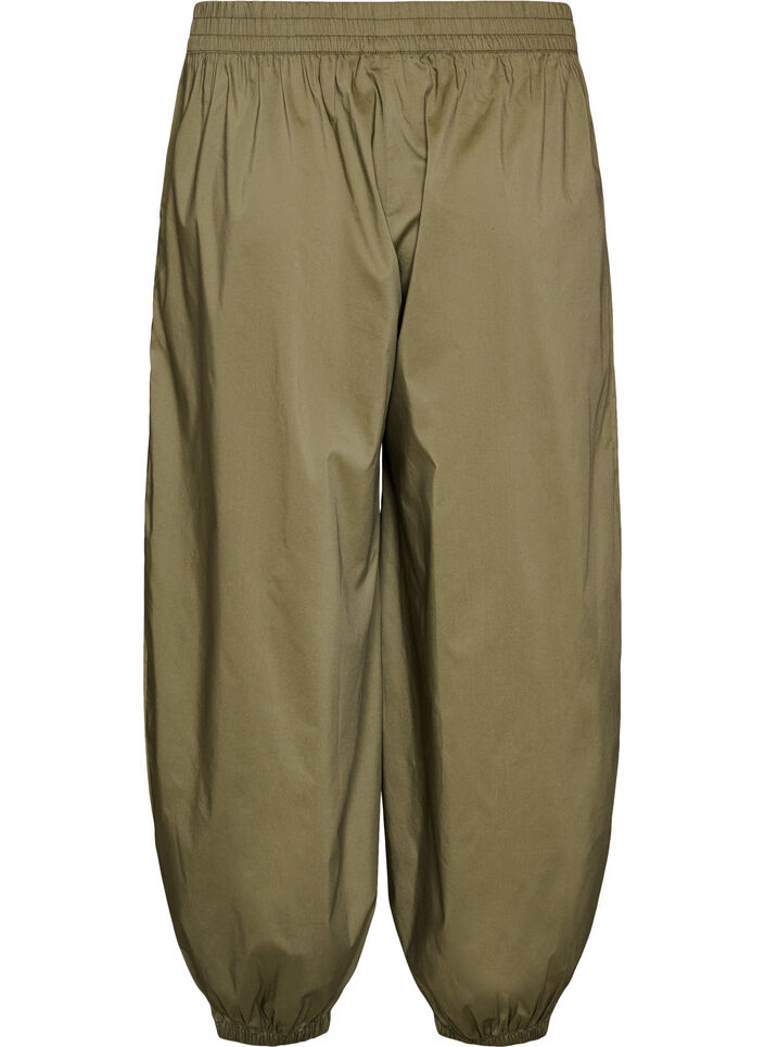 Ballonhose mit Taschen und elastischem Bund, Gr&uuml;n, Packshot image number 1