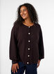Cardigan mit Kn&ouml;pfen in Herzform, Braun, Model image number 0