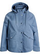 Kurze Frühlingsjacke mit abnehmbarer Kapuze, Blau, Packshot image number 0