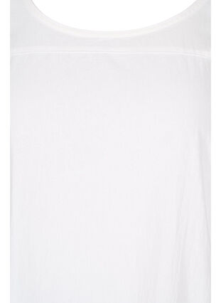 Kurzarm Kleid aus Baumwolle, Bright White, Packshot image number 2