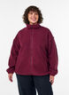 Teddyjacke mit Details aus Lochstickerei und hohem Kragen, Rot, Model image number 0