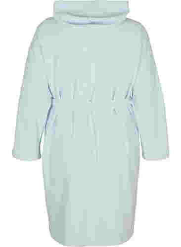 Bademantel mit Reißverschluss und Kapuze, Cashmere Blue, Packshot image number 1