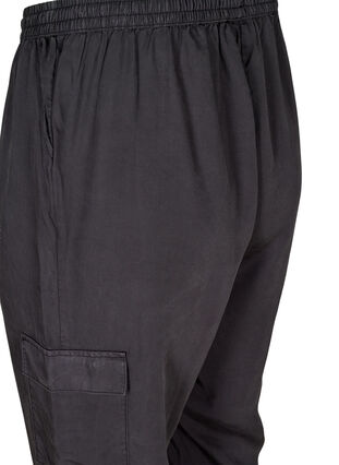 Lyocell-Hose mit großen Taschen, Black, Packshot image number 3