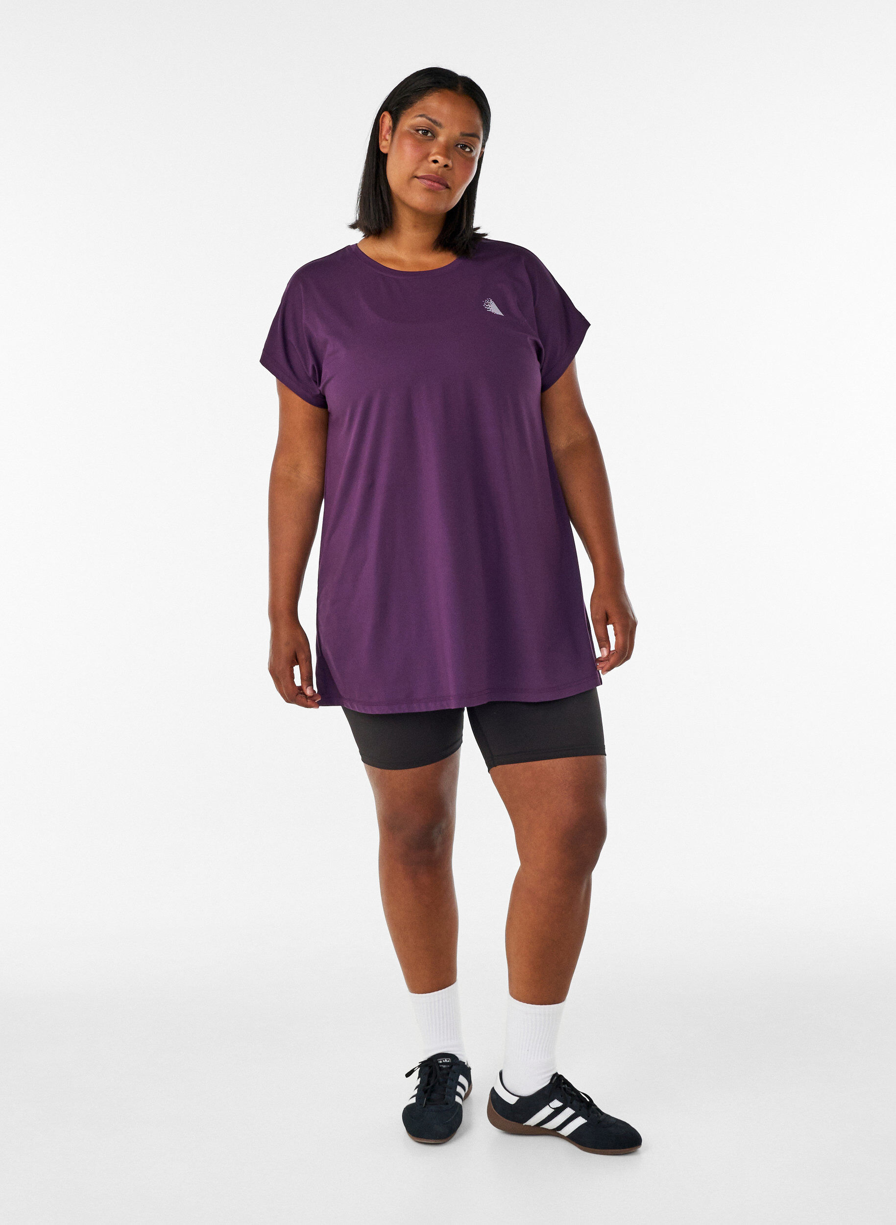 ZizziLanges Trainingsshirt, Lila, Model image number 1