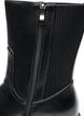 Chelsea-Boot mit chunky Sohle und gerippten Eins&auml;tzen, Schwarz, Packshot image number 2