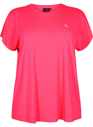 Kurzärmeliges Trainings-T-Shirt, Neon Diva Pink, Packshot image number 0
