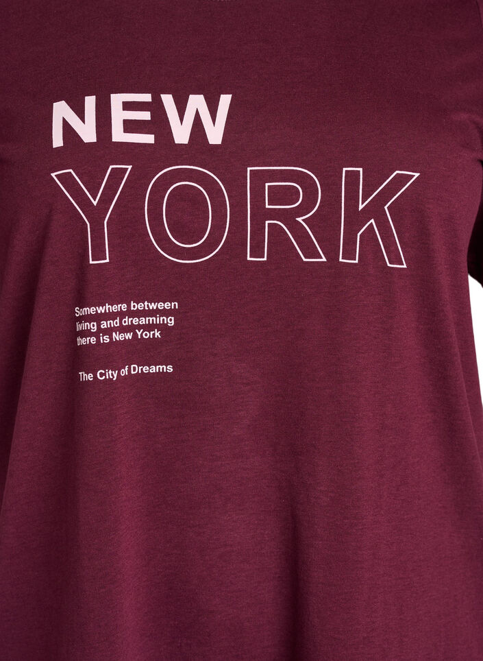 FLASH - T-Shirt mit Print, Dunkles Bordeaux, Packshot image number 2