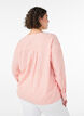 Bluse aus Leinen und Viskose mit V-Ausschnitt, Orange, Model image number 2