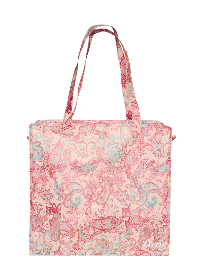 Einkaufstasche mit Rei&szlig;verschluss, Rot, Packshot image number 1