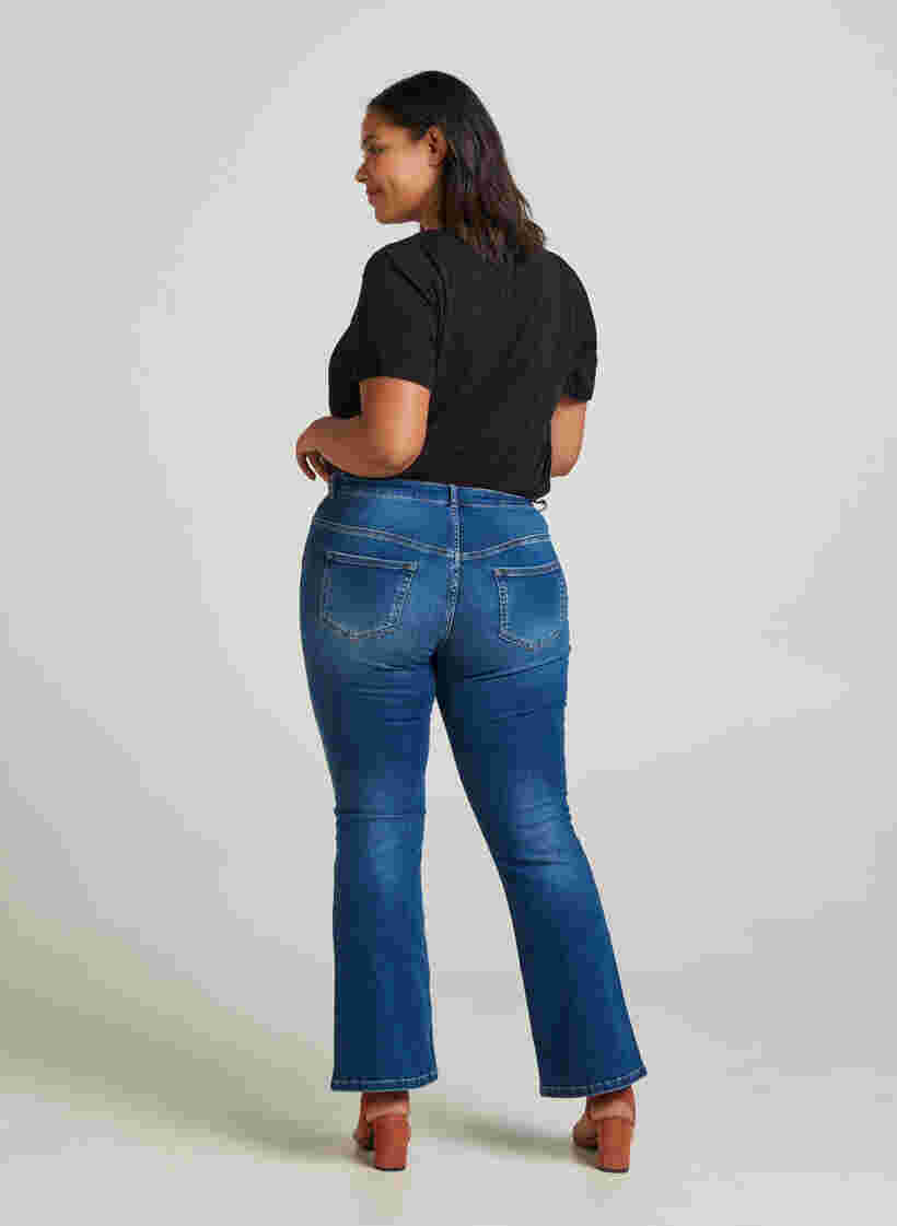 Ellen Bootcut Jeans, Blue denim, Model image number 1