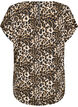 Bluse mit kurzen Ärmeln und Print, Leopard AOP, Packshot image number 1