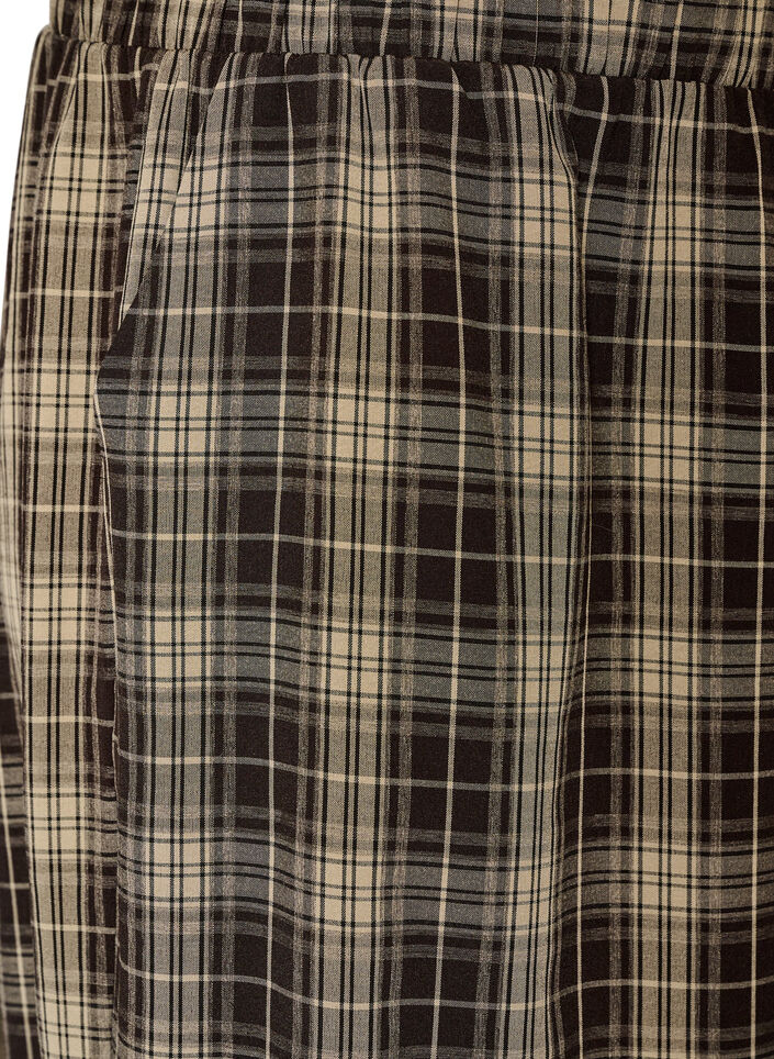 Karierte Ballonhose mit hoher Taille, Gr&uuml;n, Packshot image number 2
