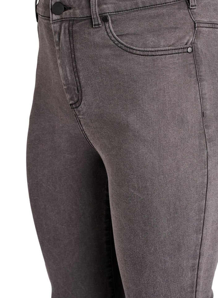Amy Super Slim Fit Jeans mit hoher Taille, Grau, Packshot image number 2