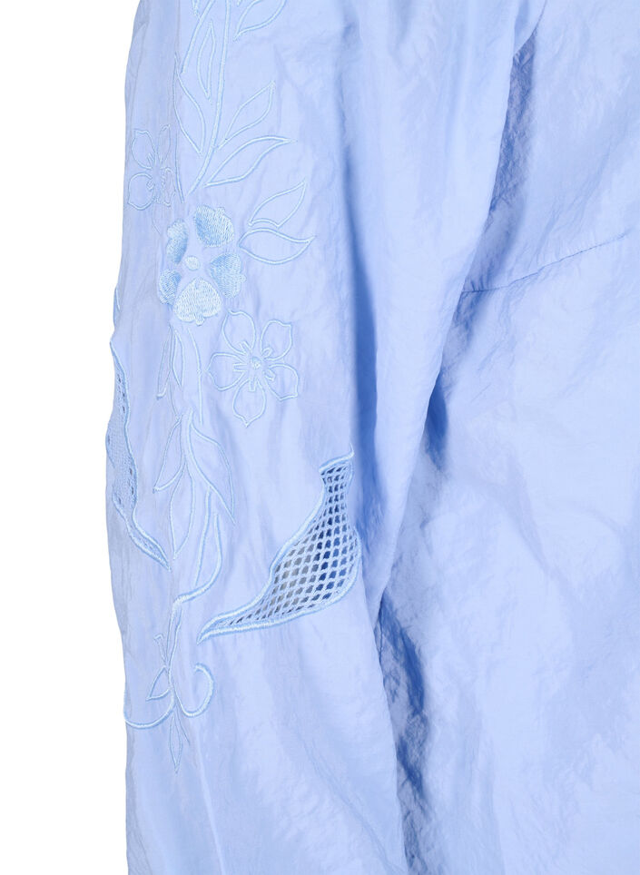 Bluse aus TENCEL™-Modal mit gestickten Details, Serenity, Packshot image number 3