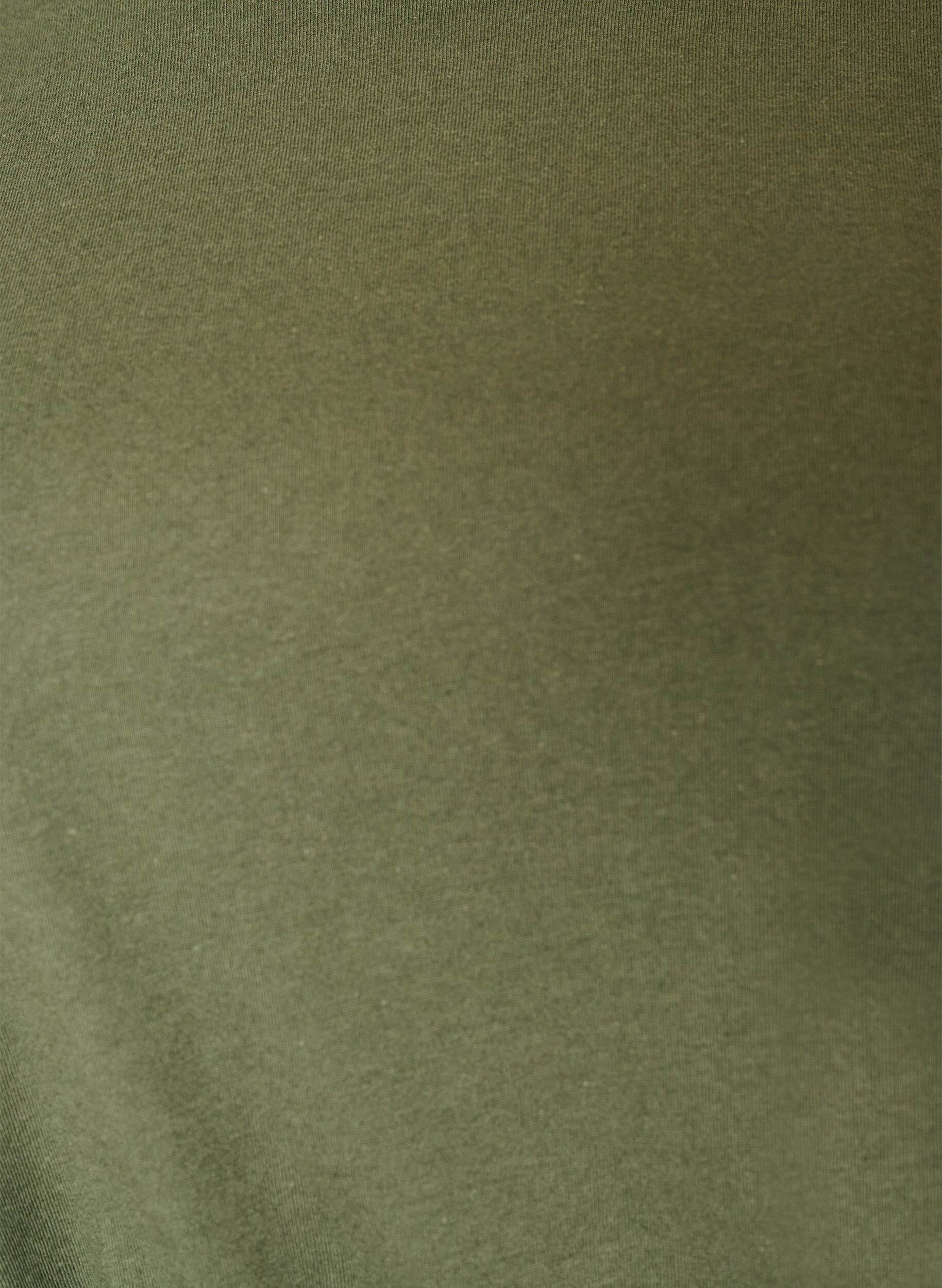 ZizziBaumwollkleid mit Broderie-Anglaise-&Auml;rmeln und Bindeg&uuml;rtel, Gr&uuml;n, Packshot image number 2