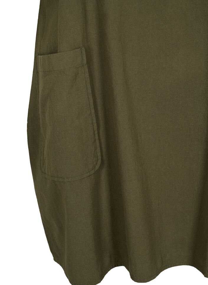 FLASH - Kurzärmelige Tunika aus Baumwolle, Forest Night, Packshot image number 3