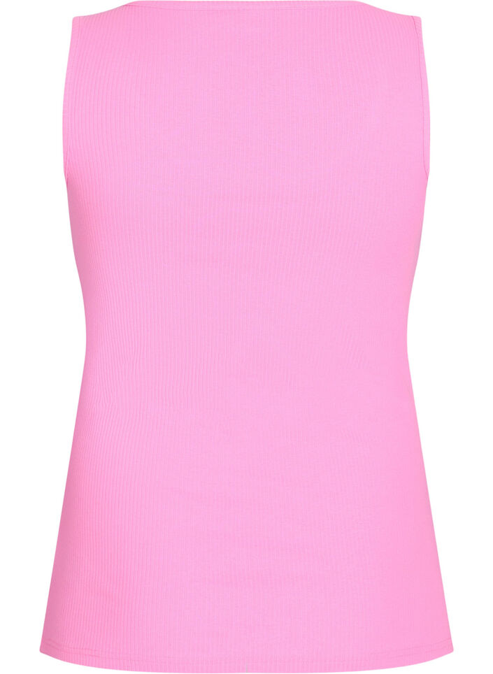 Schmal geschnittenes Tank-Top mit Strasssteinen, Pink, Packshot image number 1