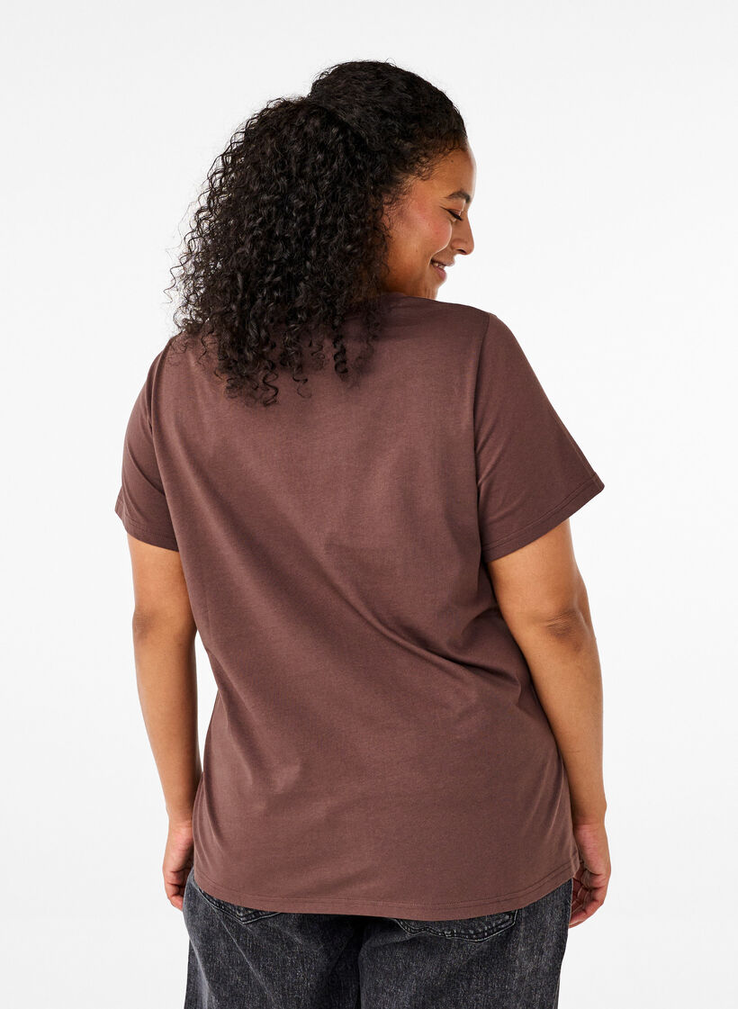 T-Shirt aus Baumwolle mit Schleife, C. Martini W. Black, Model image number 1