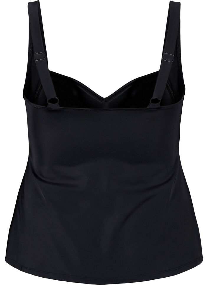 Tankini mit Drapierung, Schwarz, Packshot image number 1