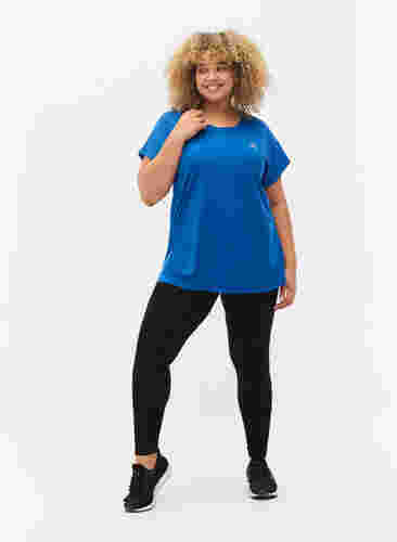 Kurzarm Trainingsshirt, Lapis Blue, Model image number 2