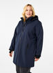 Softshell-Jacke mit abnehmbarer Kapuze, Blau, Model image number 0