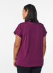 Einfarbiges Trainings-T-Shirt, Lila, Packshot image number 1