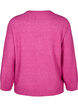 Strickbluse mit Rundhalsausschnitt und Mittelnaht, Fuchsia Red Mel., Packshot image number 1