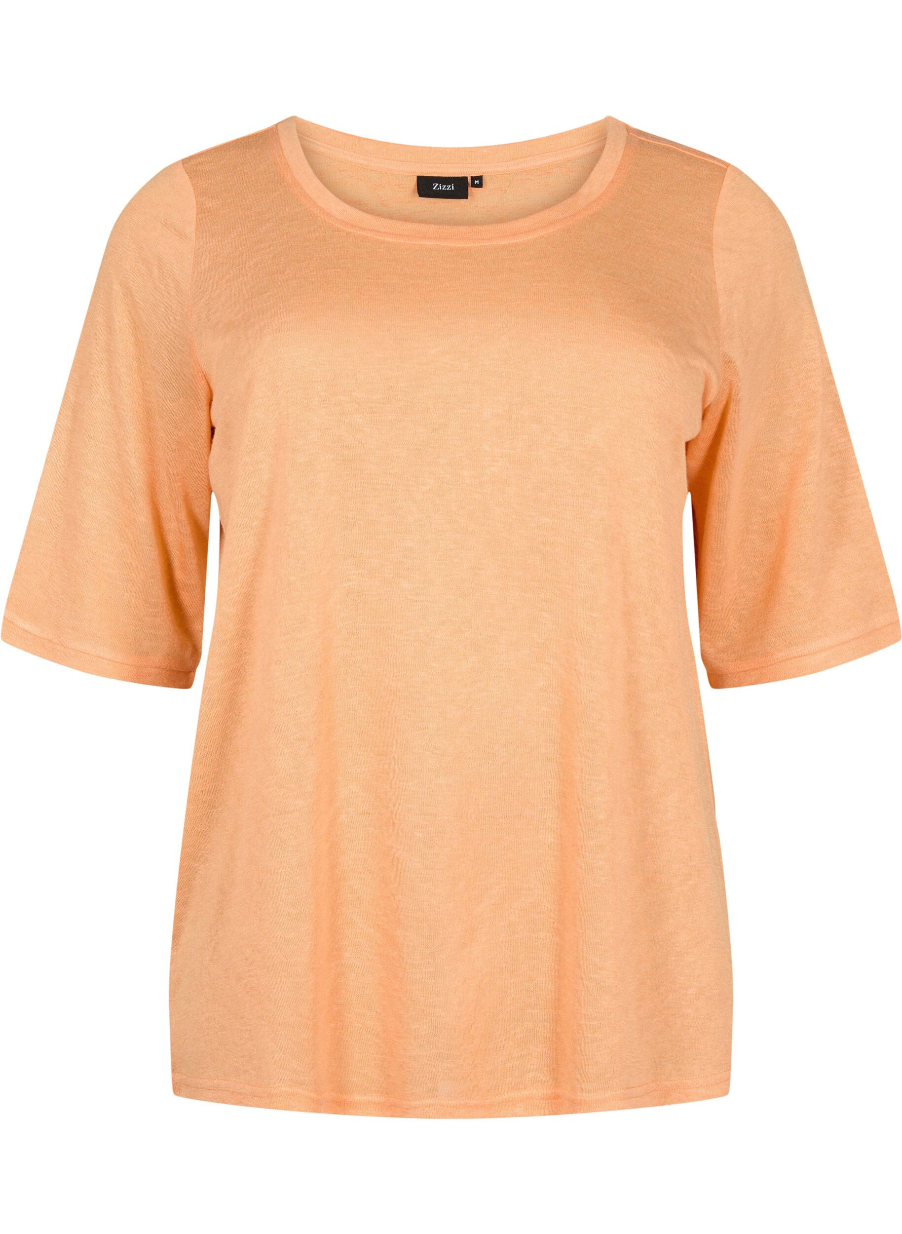 ZizziBluse mit 3/4 &Auml;rmel, Mock Orange, Packshot image number 0