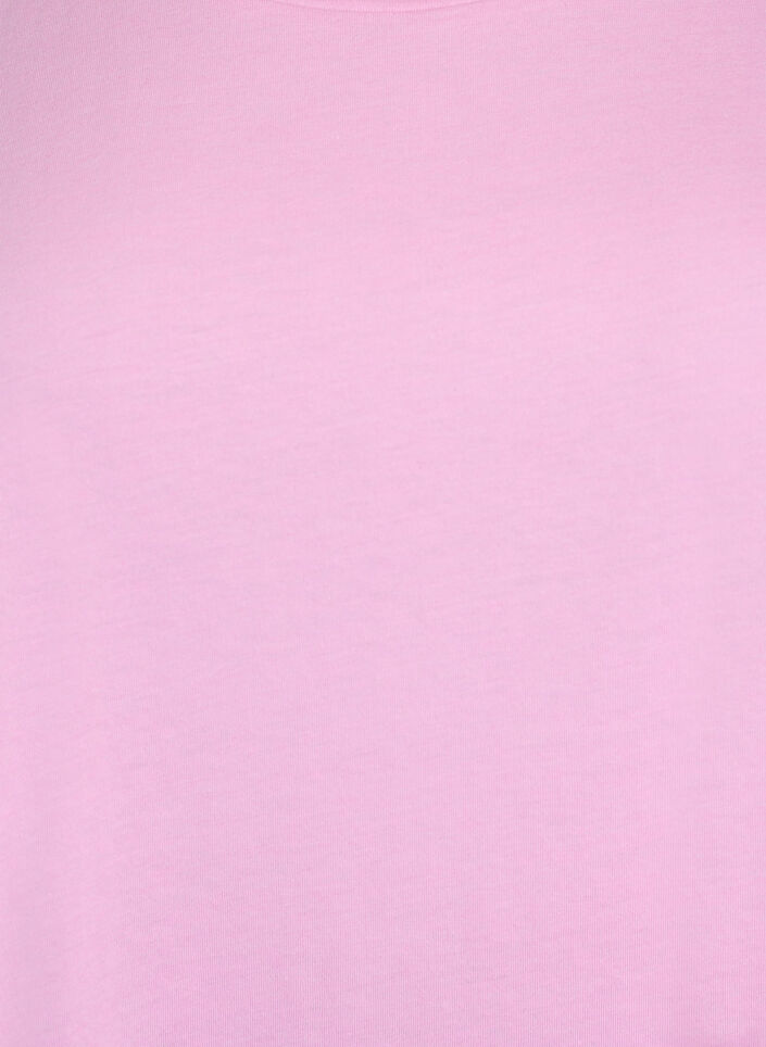 Kurzärmeliges T-Shirt aus einer Baumwollmischung, Pink, Packshot image number 2