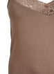 Top aus Viskose mit Spitze, Beige, Packshot image number 2
