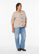 Cardigan mit Schleifenkn&ouml;pfen und Ajourmuster, Beige, Model image number 1